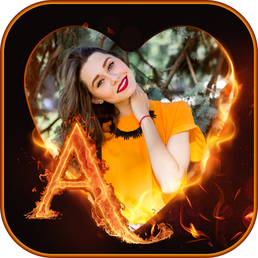 🔥 Fire Text Photo Frame Editor – Android App Source Code
